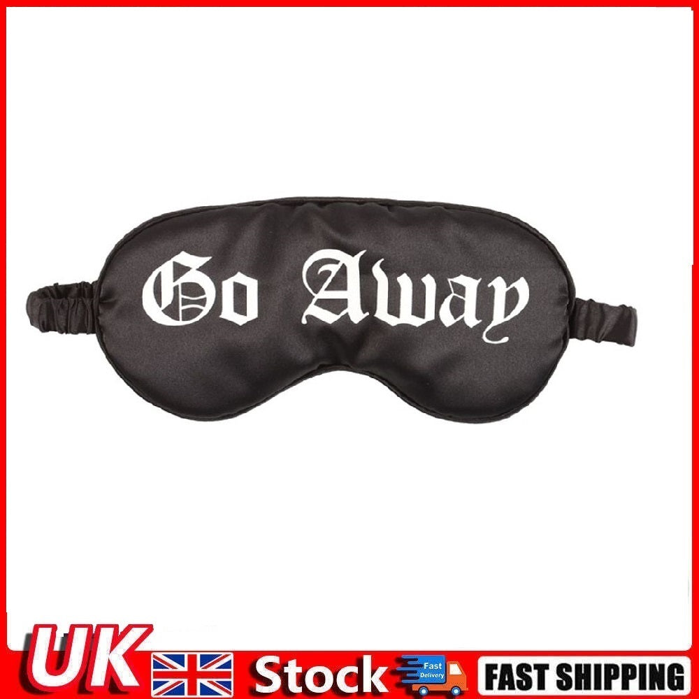 Go Away Gothic Satin Sleep Mask