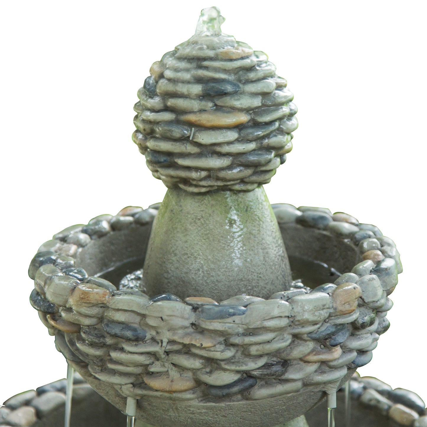 Garden Water Feature,  Large Water Fountain, 3 Tiered Waterfall