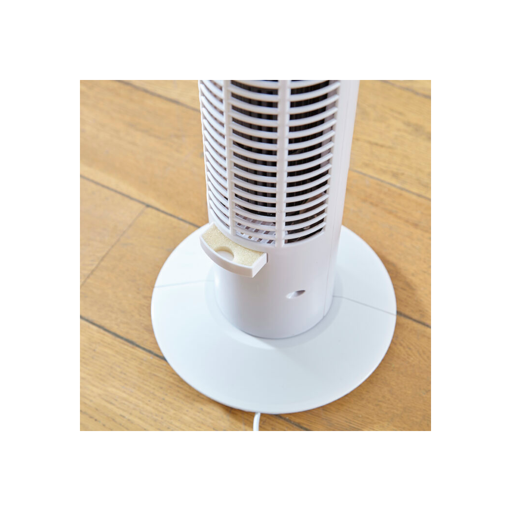 Neo 33" Aroma Free Standing 3 Speed Fan - White