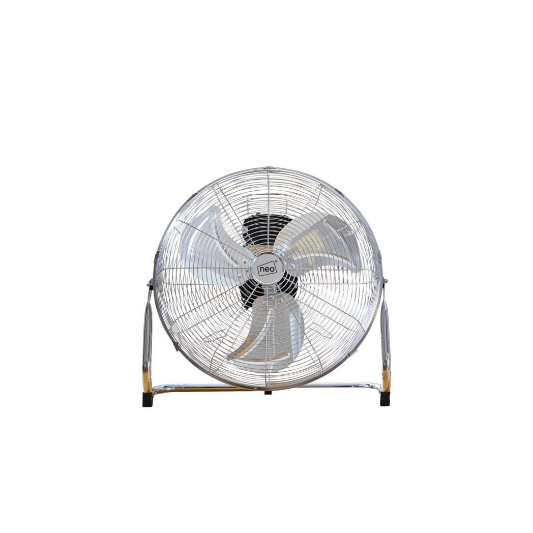 Neo High Velocity Chrome Metal Floor Freestanding Fan ? 16 Inch