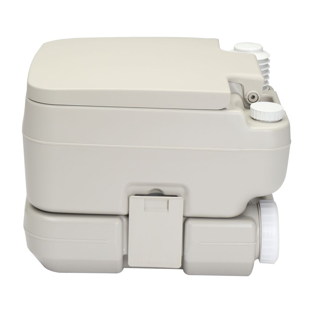 2.6 Gallon Portable Removable Flush Toilet with Double Outlet