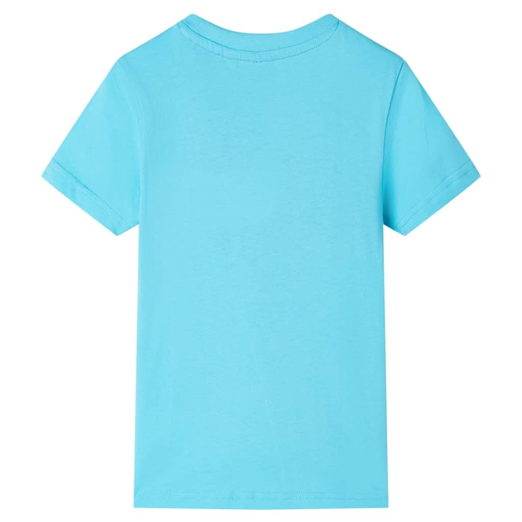 Kids' T-shirt with Short Sleeves Aqua 104