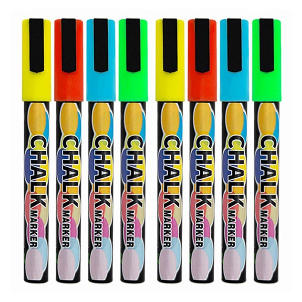 Doodle Vibrant Colors Liquid Chalk Pens for Writes On Whiteboards & Chalkboards