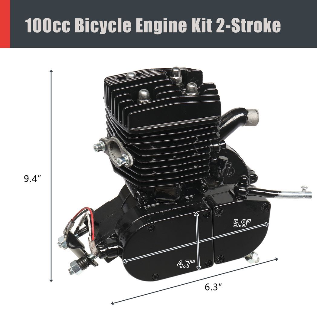 100cc Black Bicycle Engine Kit