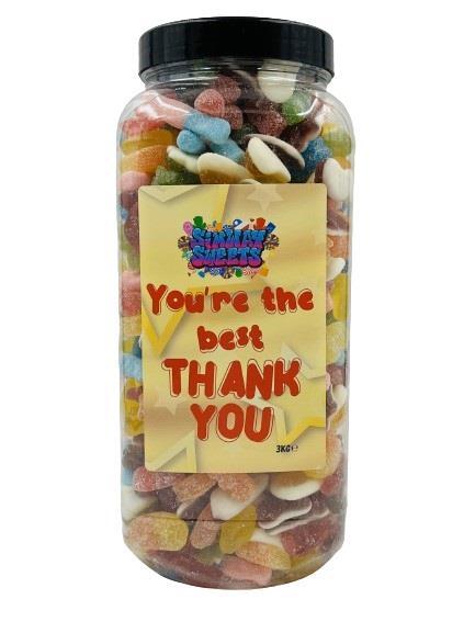 Thank You 3kg Jar - Fizzy & Jelly Mix