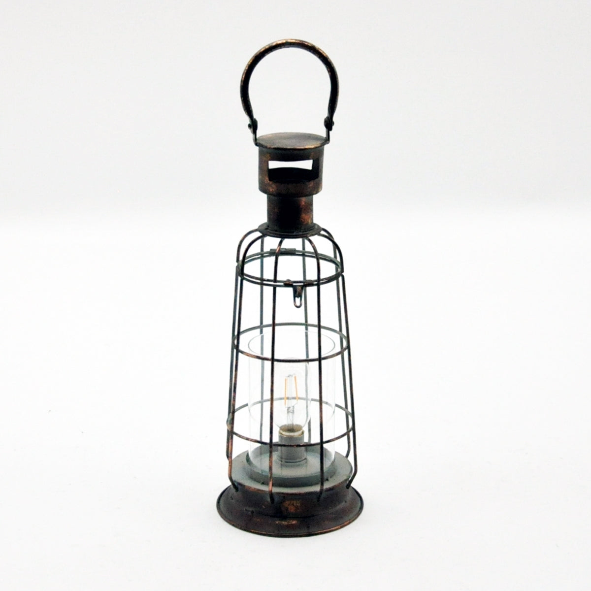 46cm BATTERY & BULB METAL GARDEN LANTERN