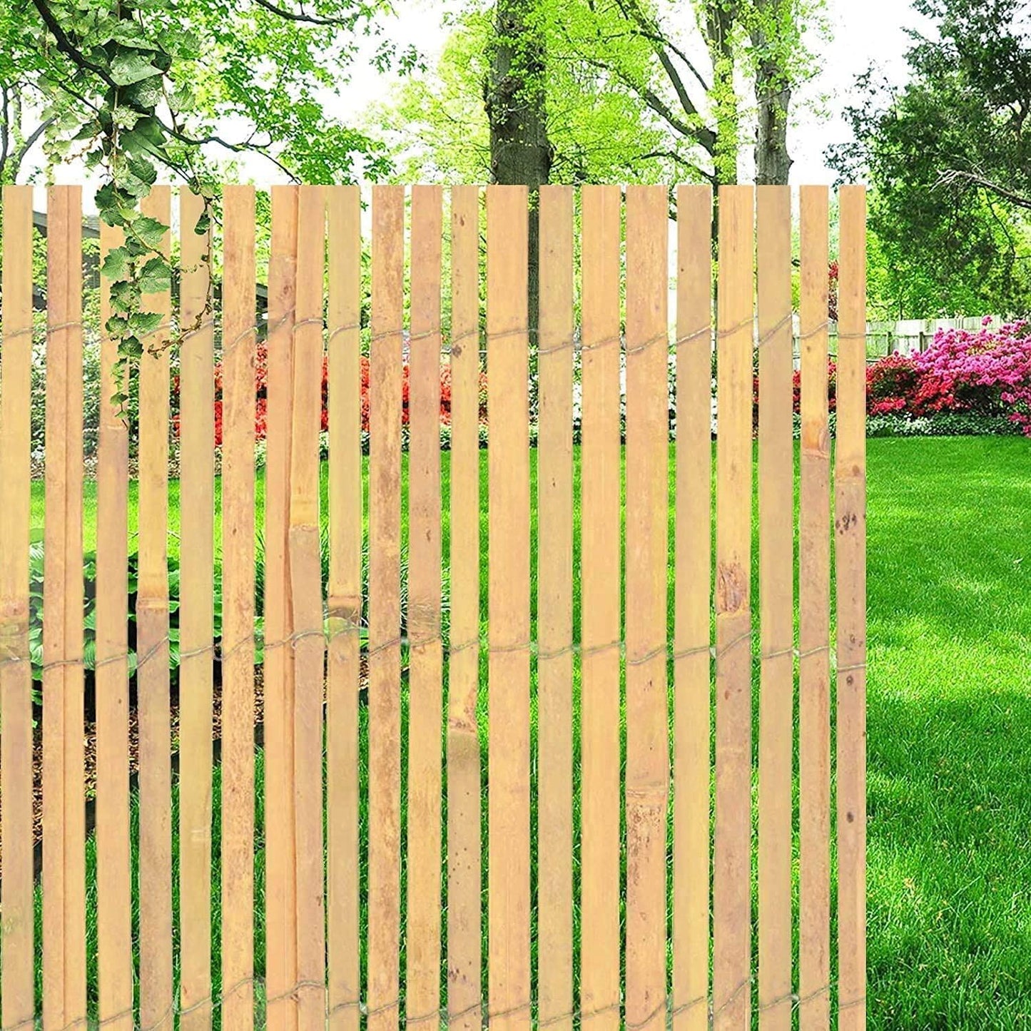 Bamboo Slatted Fence 1.5m X 4m