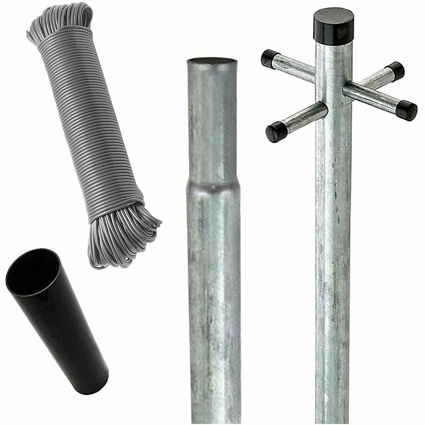 Heavy Duty Galvanised Clothes Pole