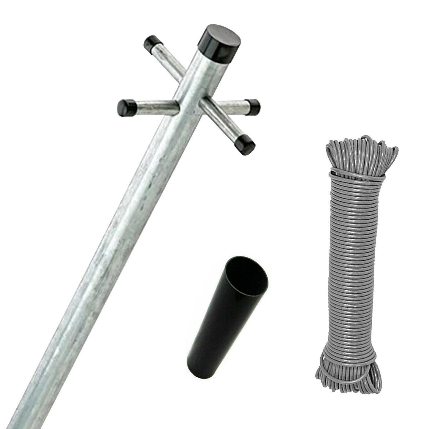 Heavy Duty Galvanised Clothes Pole