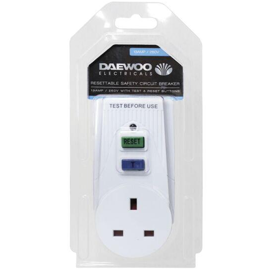 Daewoo RCD Adaptor Circuit Breaker- White