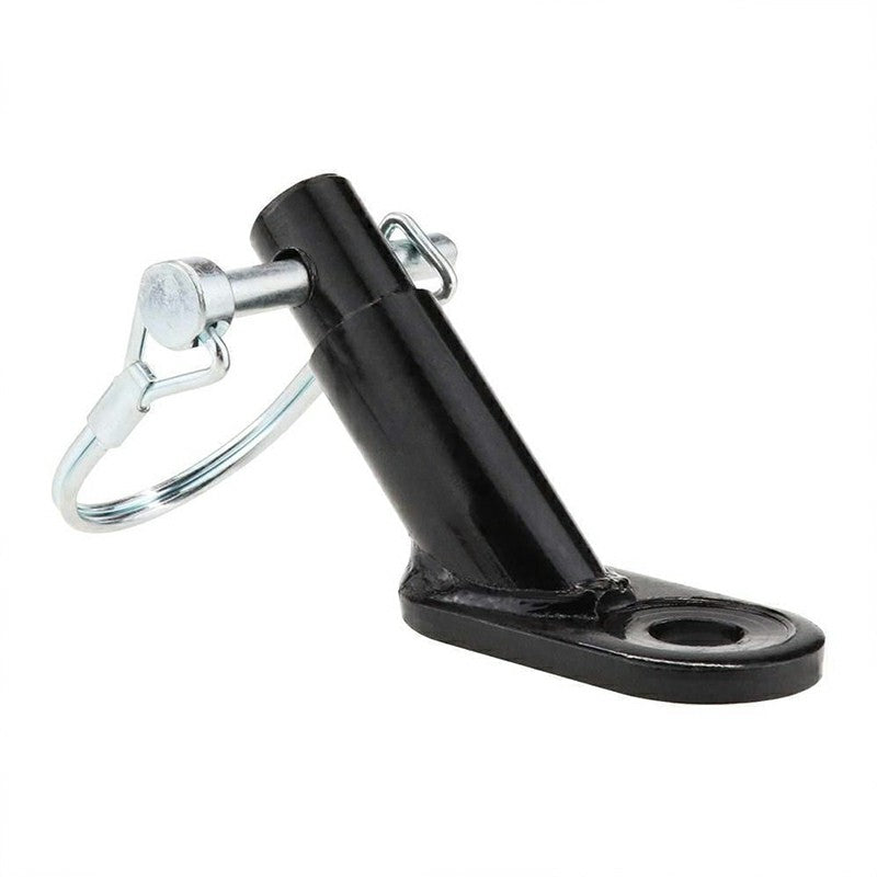 Bicycle Trailer Connector Coupler Attachment Hitch Angled Elbow with Clasp