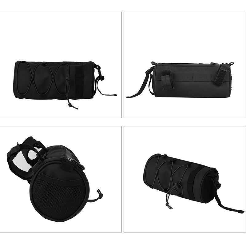 Bike Frame Bag Shoulder Bag Bicycle Handlebar Bag Mountain Bike Front Tube Pouch - Black Rope