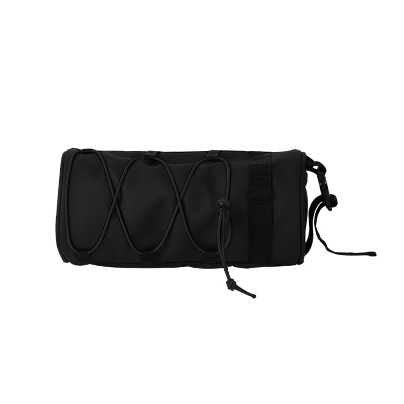 Bike Frame Bag Shoulder Bag Bicycle Handlebar Bag Mountain Bike Front Tube Pouch - Black Rope