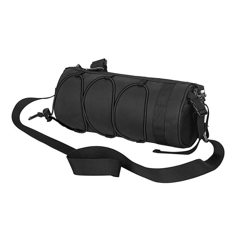 Bike Frame Bag Shoulder Bag Bicycle Handlebar Bag Mountain Bike Front Tube Pouch - Black Rope