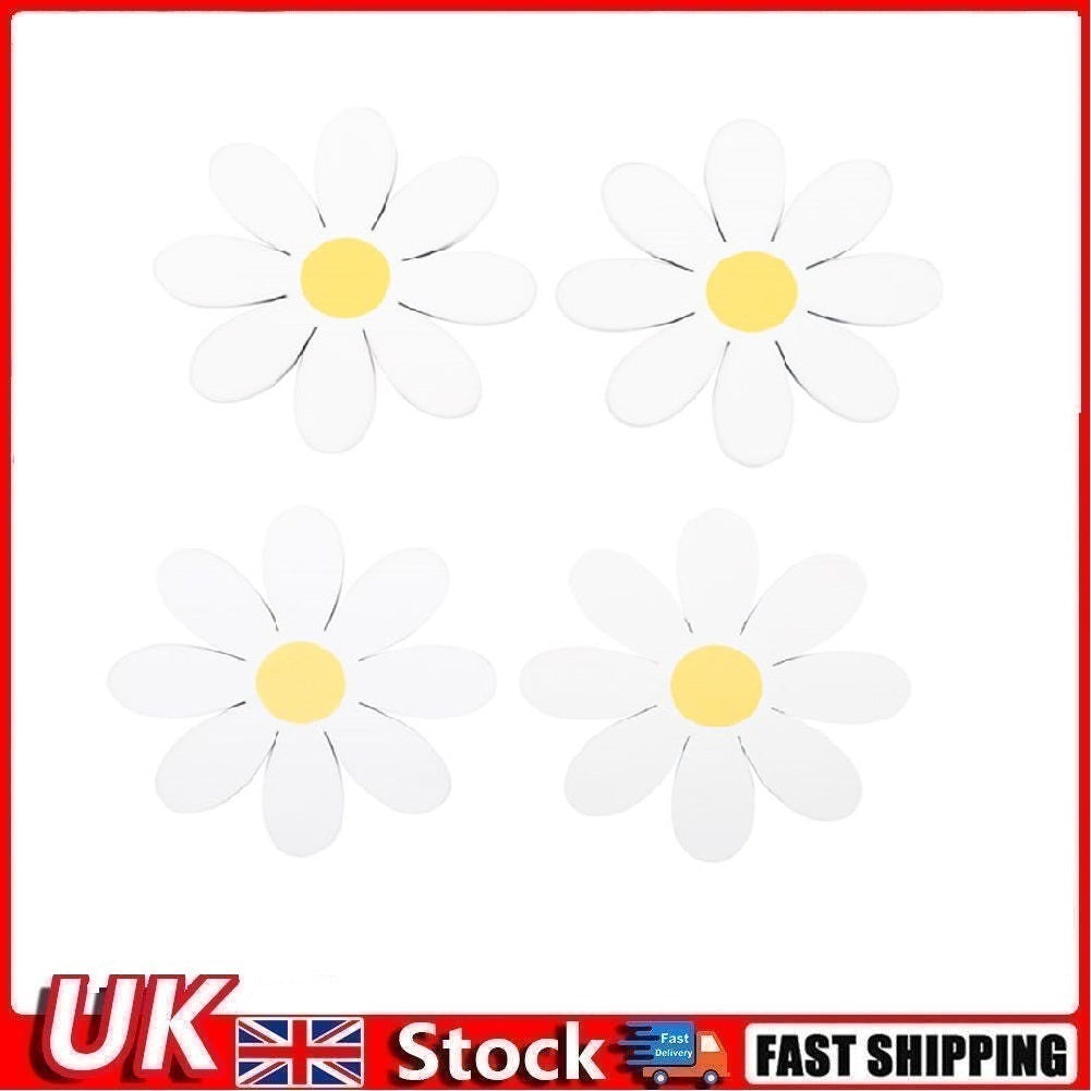 Set of 4 Daisy Shaped Coasters