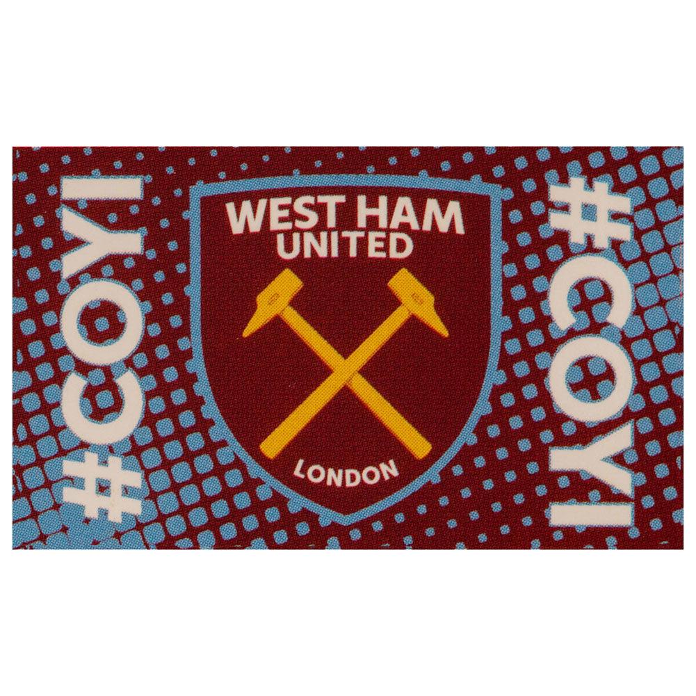 West Ham United FC Flag COYI 5ft x 3ft With Metal Eyelets Official Merchandise