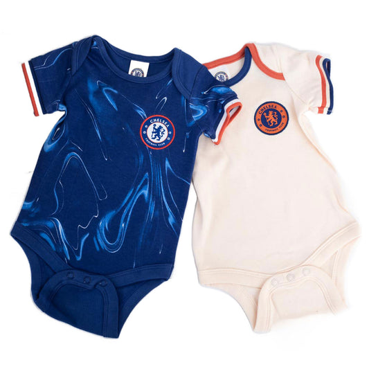 Chelsea FC 2024/25 Season 2 Pack Bodysuit 0-3 Mths