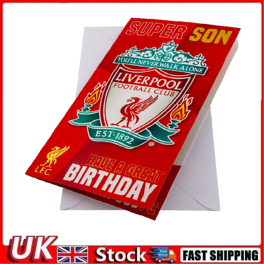 Liverpool FC Birthday Card Super Son