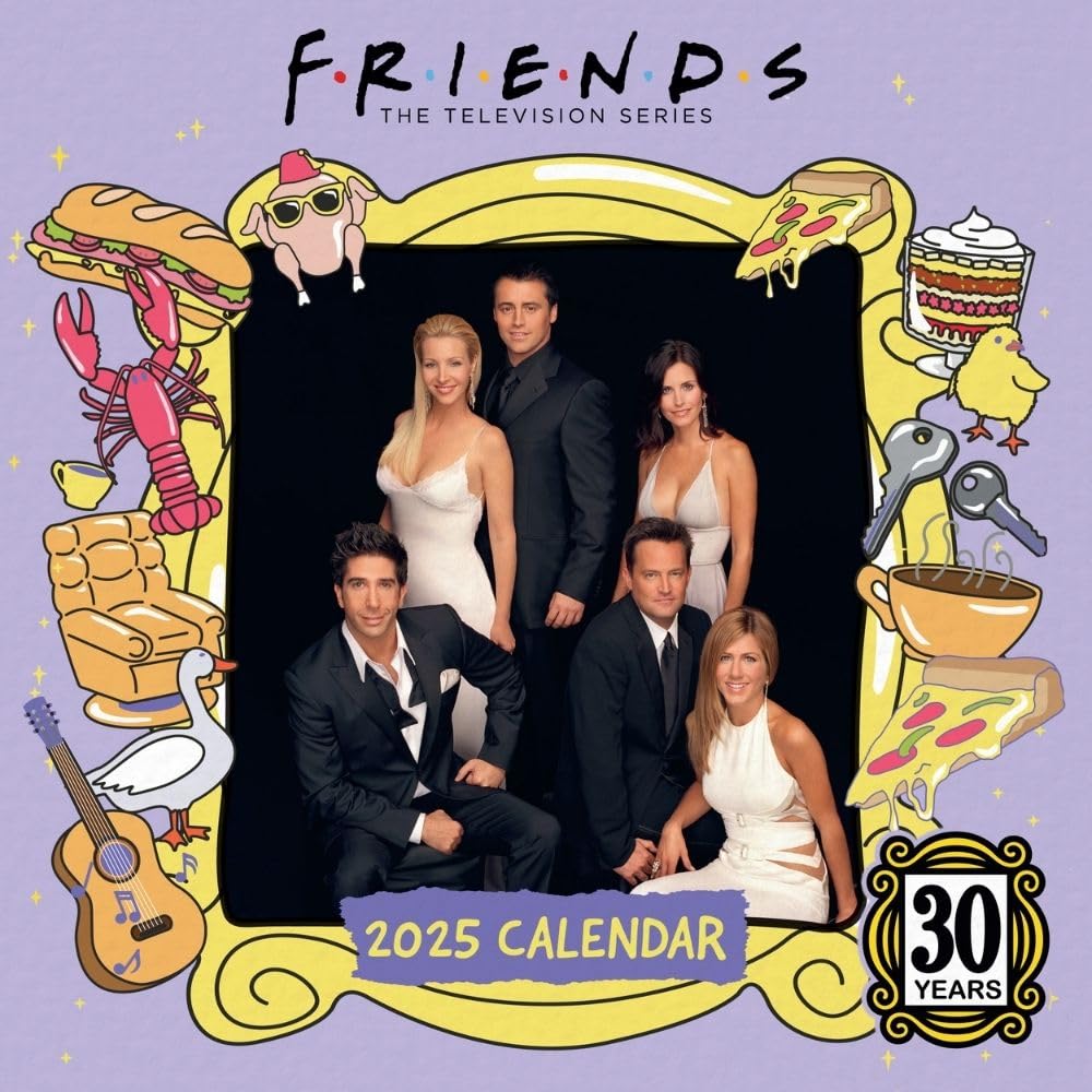 Friends Square Calendar 2025