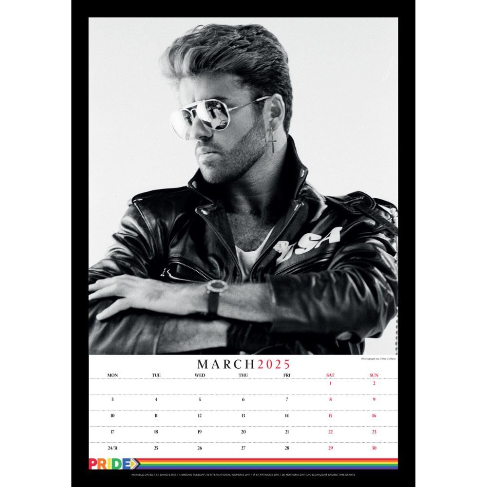 George Michael A3 Calendar 2025