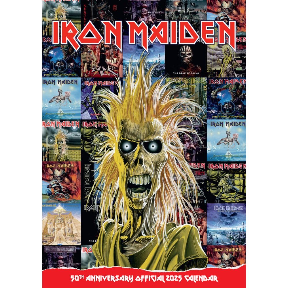 Iron Maiden A3 Calendar 2025