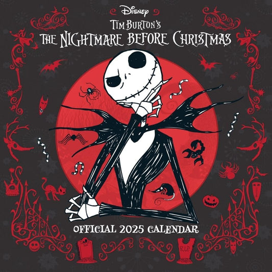 The Nightmare Before Christmas Square Calendar 2025