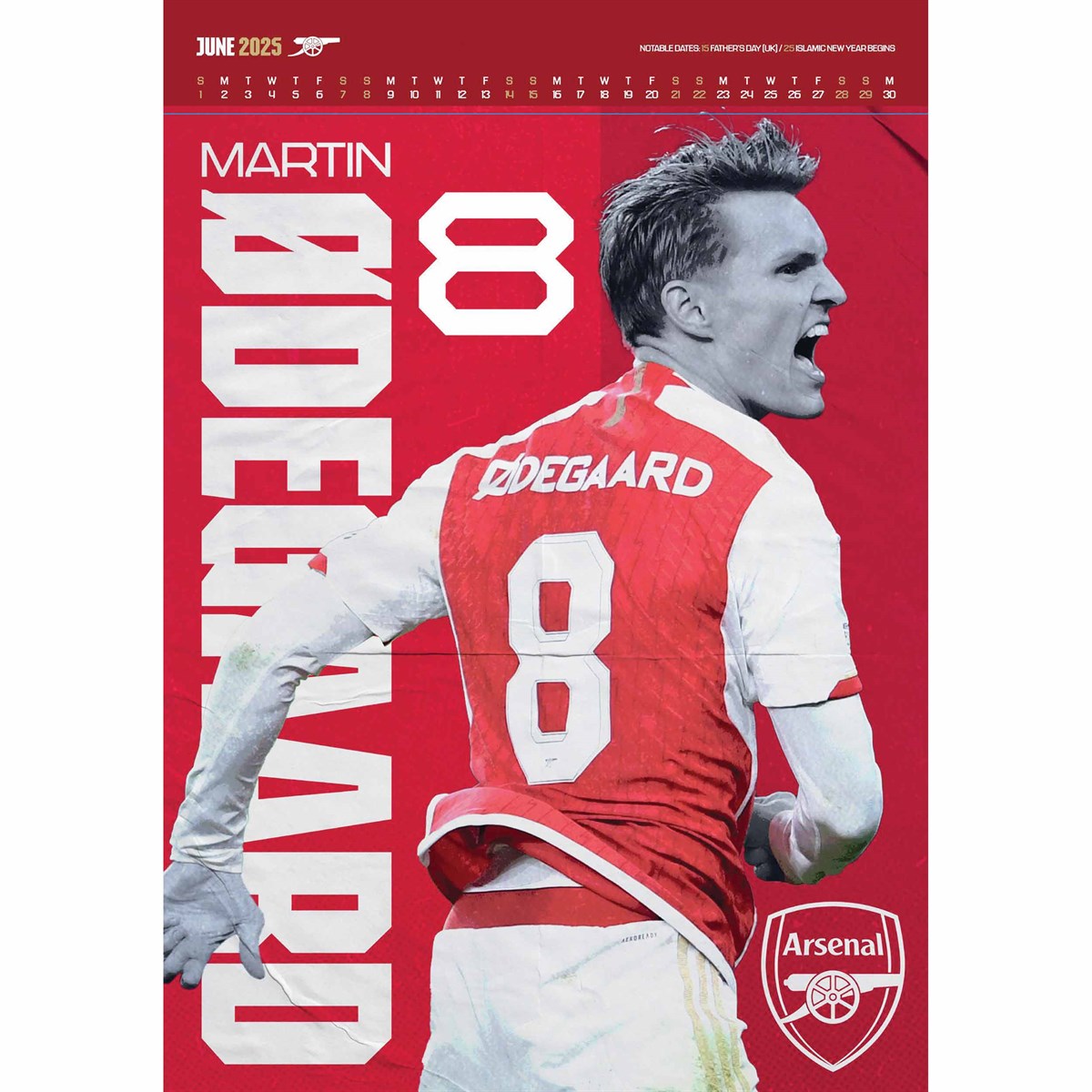 Arsenal FC Deluxe Calendar 2025