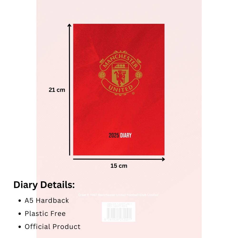 Manchester United FC A5 Diary 2025