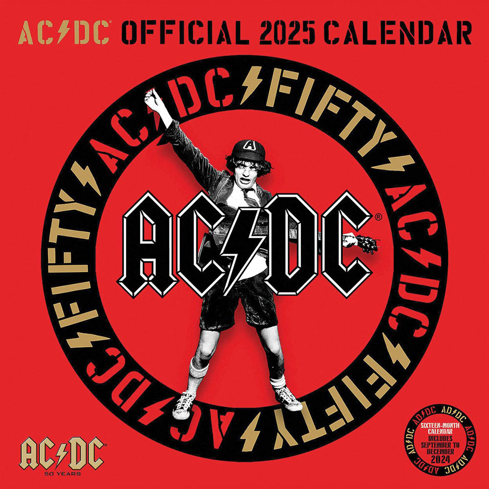 AC/DC Square Calendar 2025