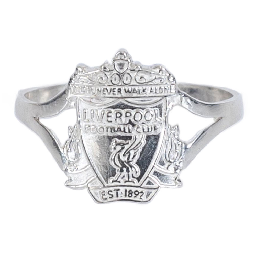 Liverpool FC Sterling Silver Split Shank Ring Large