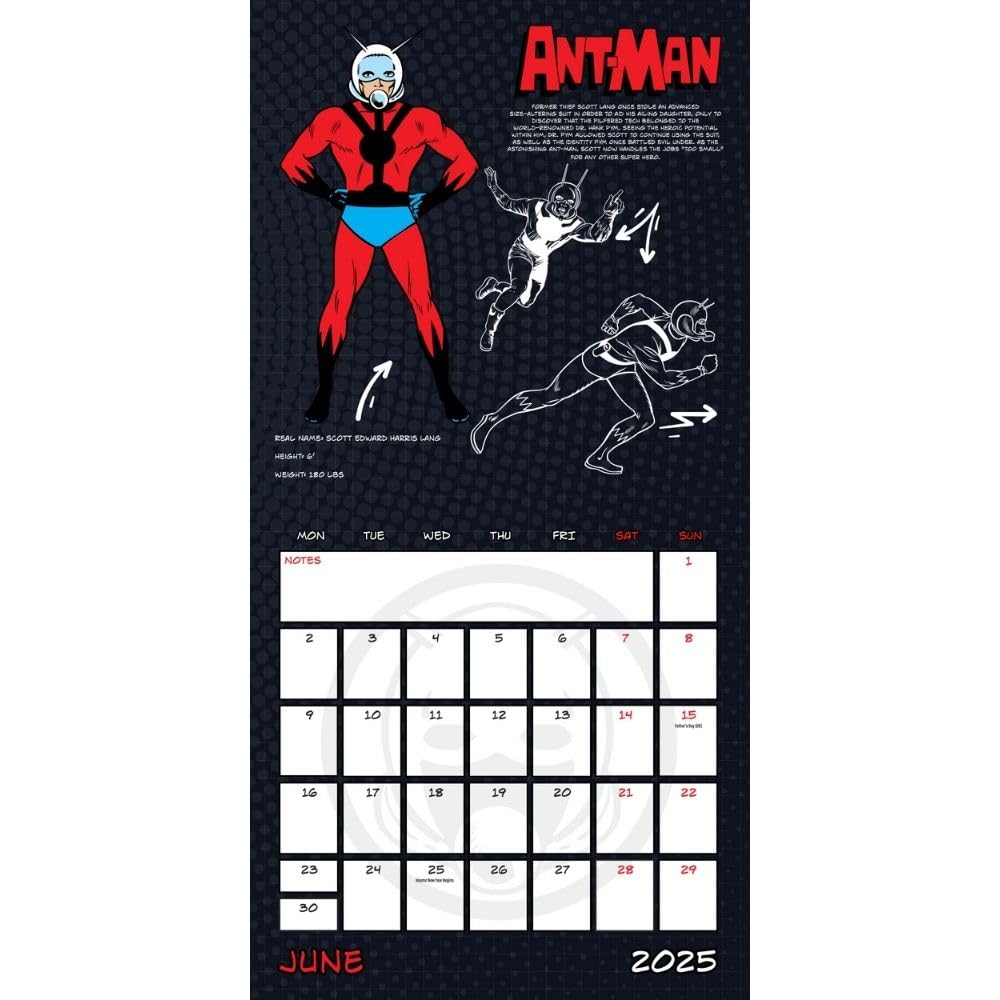 Marvel Comics Square Calendar 2025