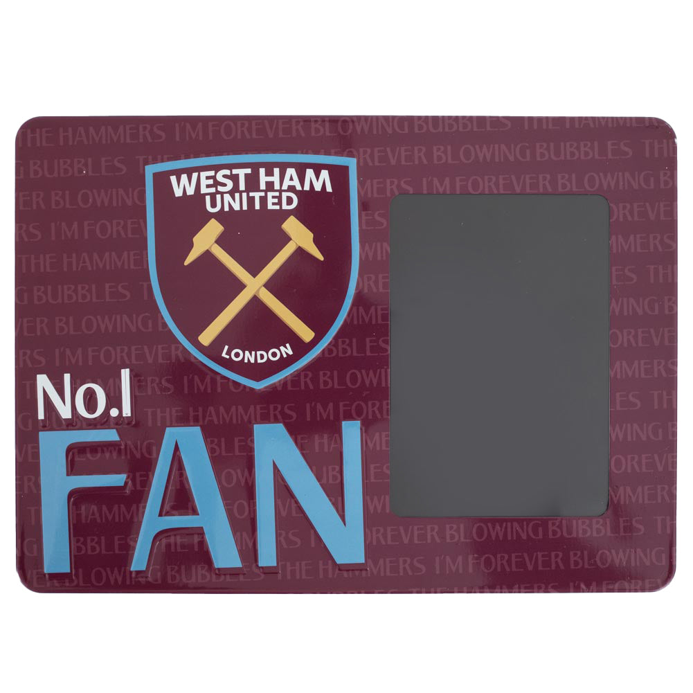 West Ham United FC No1 Fan Picture Frame Sign