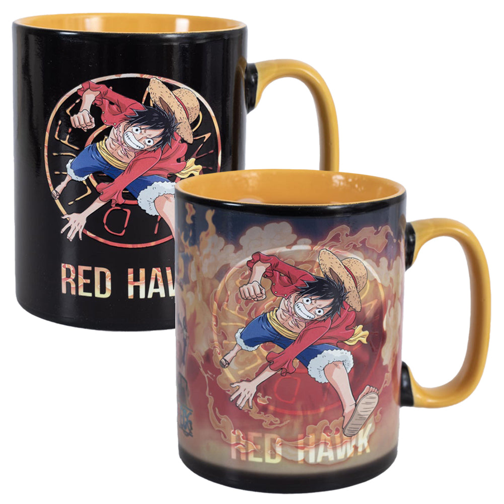 One Piece Heat Changing Mega Mug Luffy & Sabo