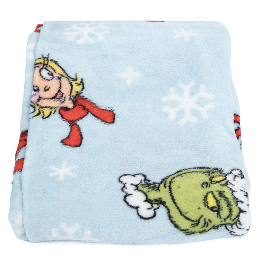 The Grinch Fleece Blanket