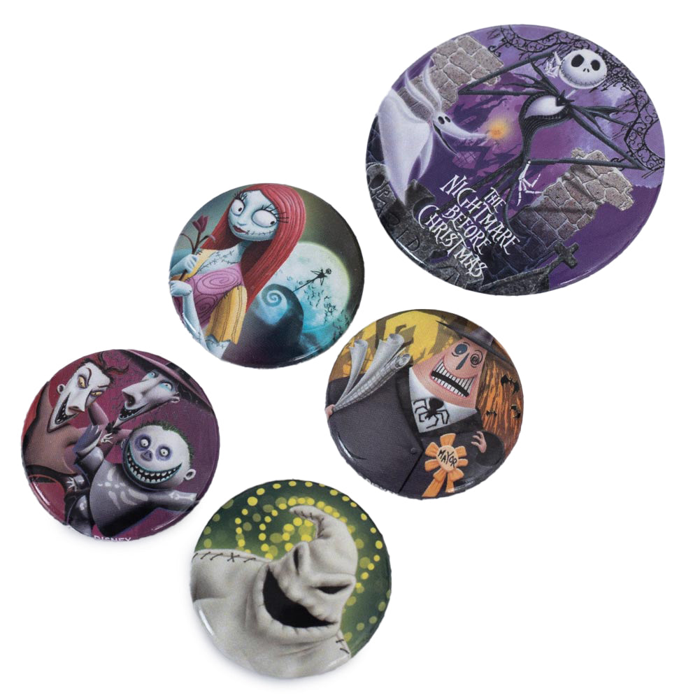 The Nightmare Before Christmas Button Badge Set