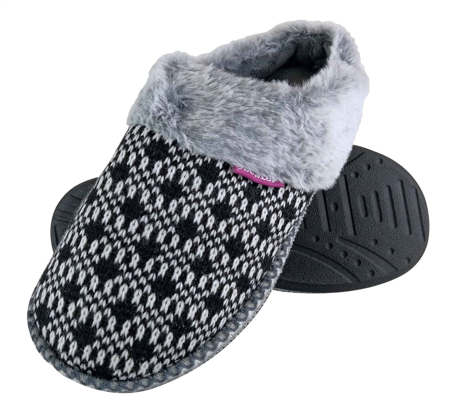 Dunlop - Ladies Slippers - CAROLINE (6 UK / Black)