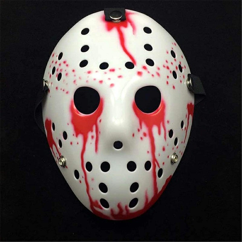 Horror Costume Mask Cosplay Apprarels for Halloween Party Masquerade Props - White