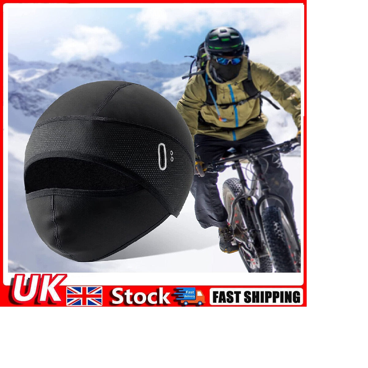 Winter Thermal Cycling Skull Cap Bike Motorbike Under Helmet Beanie Hat