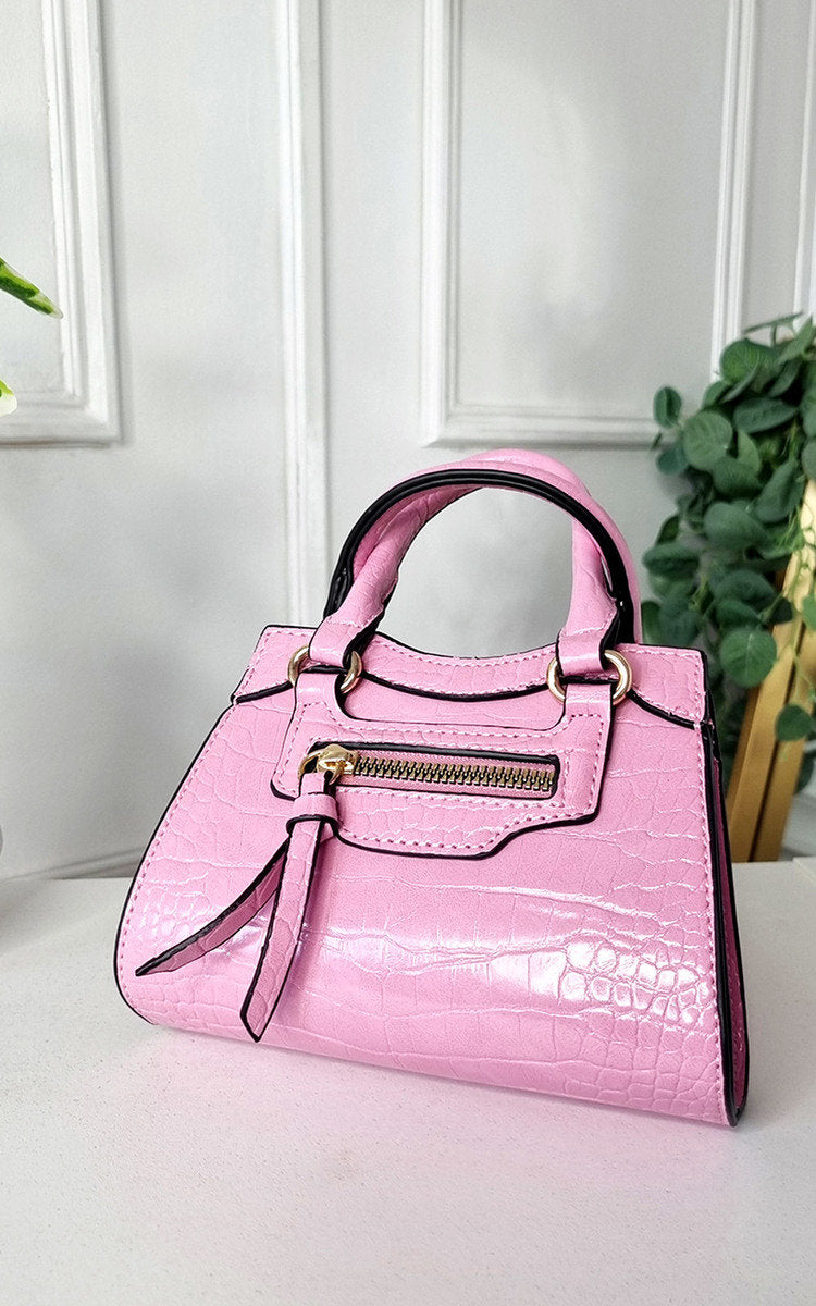 Croc Print Handbag