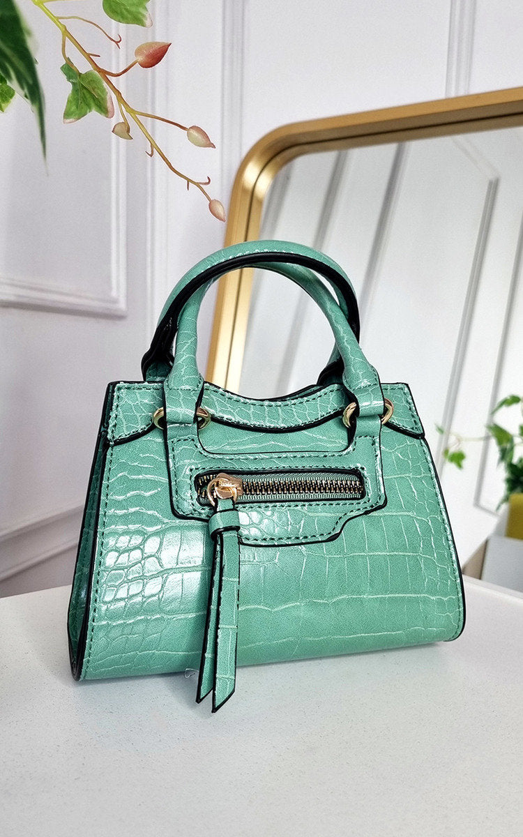 Croc Print Handbag