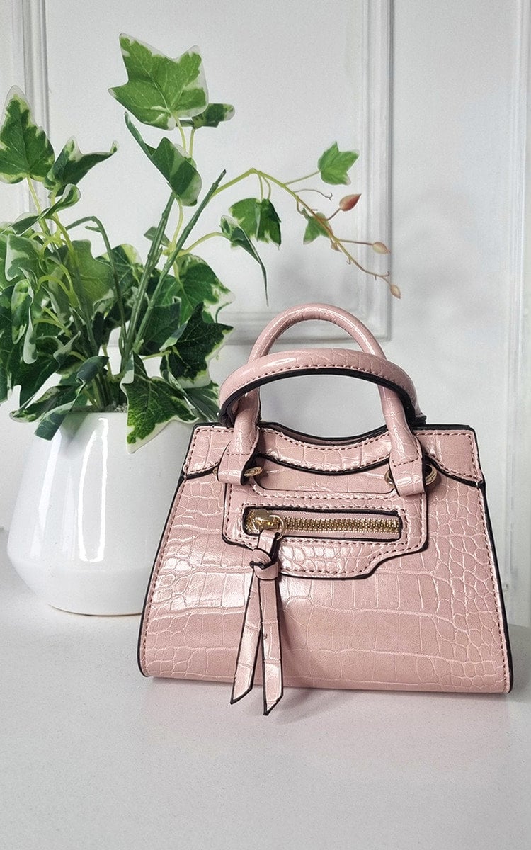 Croc Print Handbag