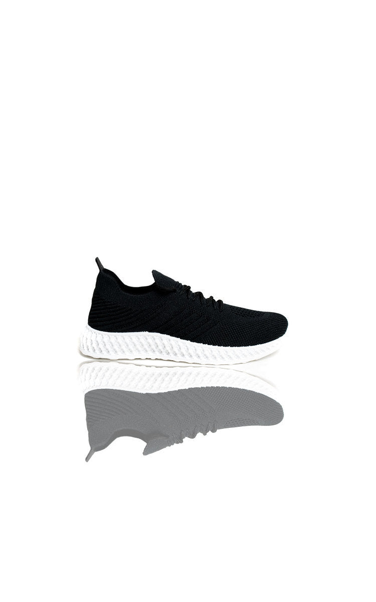 Lace Up Mesh Sock Trainers