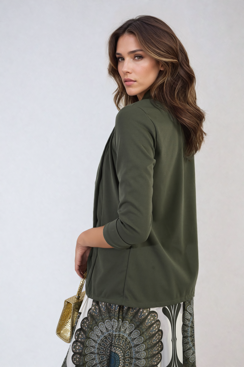 Open Front Cardigan with Front Pockets