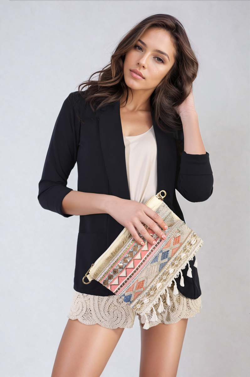 Open Front Cardigan with Front Pockets