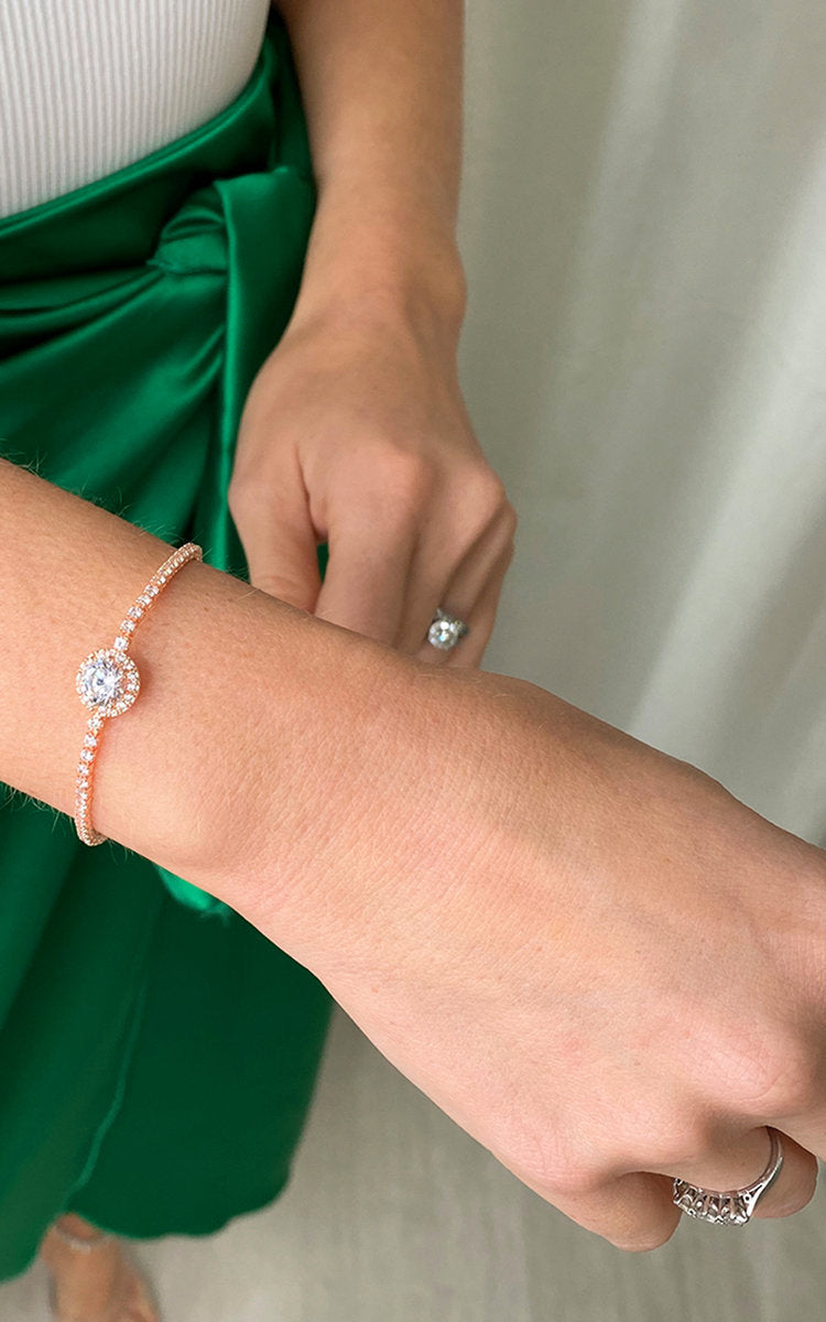 Diamante Solitaire Bracelet