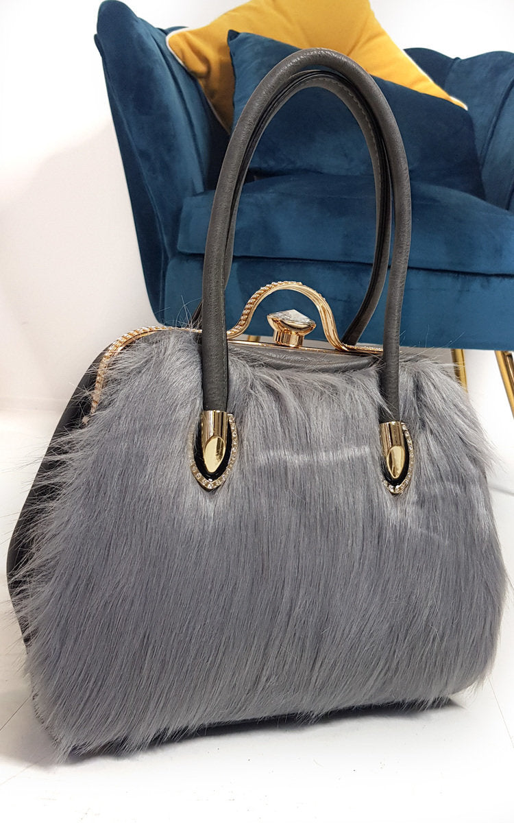 Faux Fur Handbag