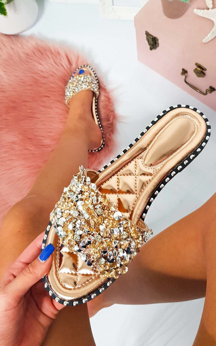 Embellished Open Toe Sandals