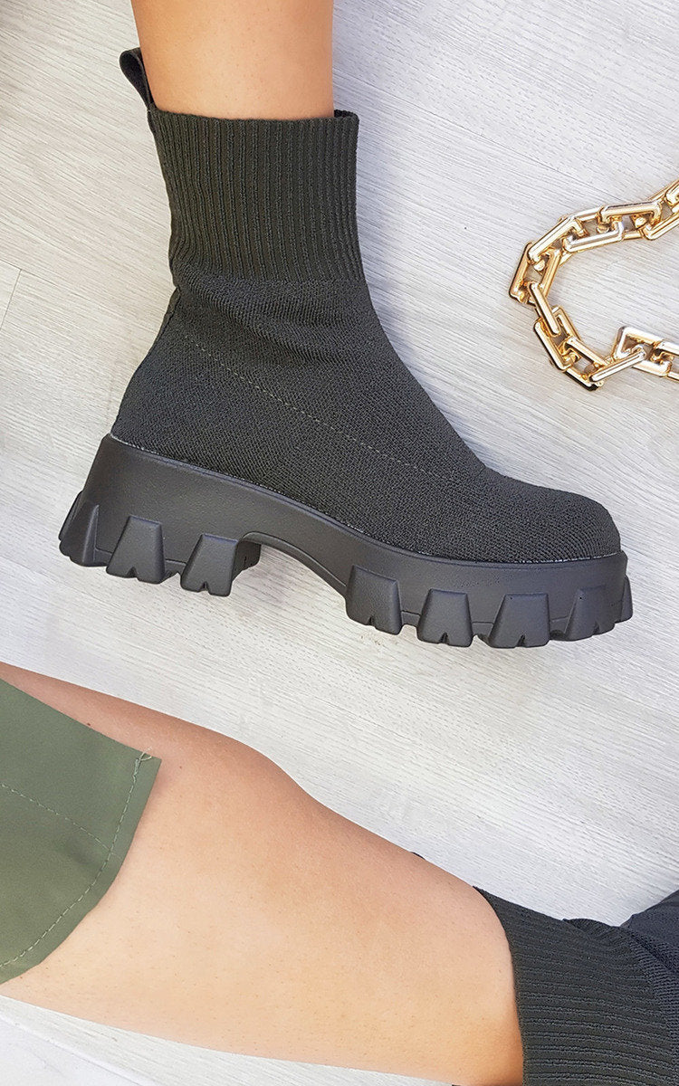 Chunky Sock Boots