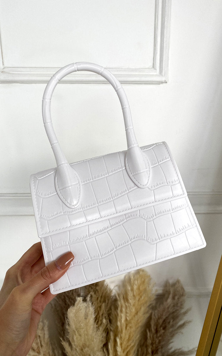 Croc Print Handbag