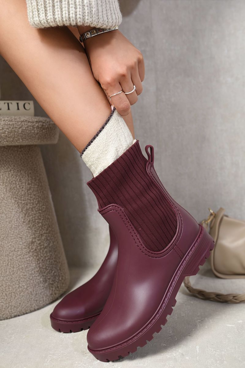 Slip On Platform Ankle Boots